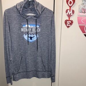 Midway Beach Resort Women's Gray Hoodie Small